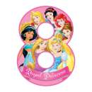 Disney Princess Number 8 Edible Icing Image